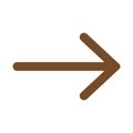 eps10 brown vector right arrow icon