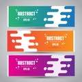 EPS 10 - Colorful Vector Abstract Design Banner Web Royalty Free Stock Photo