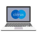 Cirrus payment  which can easily modify or edit Royalty Free Stock Photo