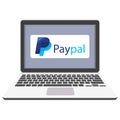 Paypal Payment which can easily modify or edit Royalty Free Stock Photo