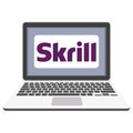 Skrill Payment which can easily modify or edit Royalty Free Stock Photo