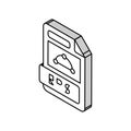 eps file format document isometric icon vector illustration Royalty Free Stock Photo