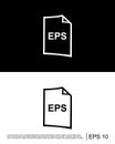 eps file format icon template Royalty Free Stock Photo