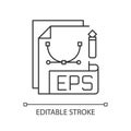 EPS file pixel perfect linear icon Royalty Free Stock Photo