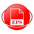Eps file vector illustration, Red icon Royalty Free Stock Photo