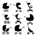 Baby Stroller silhouette