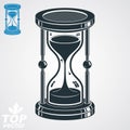 Eps8 highly detailed vector sand-glass illustration, additional