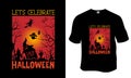 Let's celebrate Halloween t-shirt design.