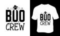 Boo crew SVG Halloween t-shirt design.