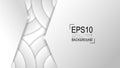 EPS10 monochrome abstract vector background. Graphic effect based on circles in relief with their shadows.