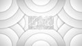 EPS10 monochrome abstract vector background. Graphic effect based on circles in relief with their shadows.