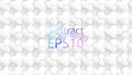 EPS10 monochrome abstract vector background. Graphic effect based on hexagons in relief with their shadows.