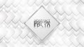EPS10 monochrome abstract vector background. Graphic effect based on squares in relief with their shadows.