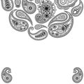 Paisley surface. Vector abstract background