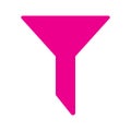 eps10 pink vector filter solid icon