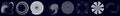 Swirl, sworls, twirls and spiral vector set. Helix, volute shapes with rotation, revolve ripple effect. Spiral icons