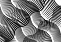Wavy, billow, undulate lines reticulate, snake-skin mesh, grid, abstract background pattern and texture