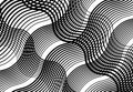 Wavy, billow, undulate lines reticulate, snake-skin mesh, grid, abstract background pattern and texture