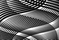 Wavy, billow, undulate lines reticulate, snake-skin mesh, grid, abstract background pattern and texture