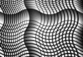 Wavy, billow, undulate lines reticulate, snake-skin mesh, grid, abstract background pattern and texture