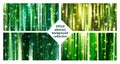 Eps10 vector abstract green background collection