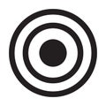 eps10 vector black circular target icon