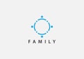 eps10 vector family or community logo element template Royalty Free Stock Photo