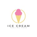 eps10 vector Ice cream gelato logo design template