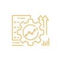 eps10 vector illustration of an automation or implement icon.