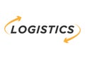 eps10 vector Logistic logo element template with two orange arrows