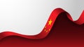 EPS10 Vector Patriotic Background with China flag colors. Royalty Free Stock Photo