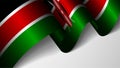 EPS10 Vector Patriotic background with flag of Kenya.