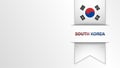 EPS10 Vector Patriotic background with SouthKorea flag colors