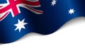 EPS10 Vector Patriotic heart with flag of Australia Royalty Free Stock Photo