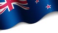 EPS10 Vector Patriotic heart with flag of Newzealand Royalty Free Stock Photo