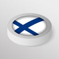 EPS10 Vector Patriotic shield with flag of Finland Royalty Free Stock Photo