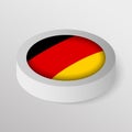 EPS10 Vector Patriotic shield with flag of Germany Royalty Free Stock Photo