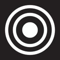 eps10 vector white circular target icon