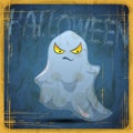 EPS10 vintage grunge old card. Halloween ghost Royalty Free Stock Photo