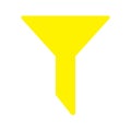 eps10 yellow vector filter solid icon