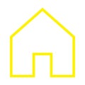eps10 yellow vector home line icon