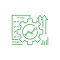 eps10 vector illustration of an automation or implement icon
