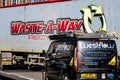 Large Heavy Goods Vehicle Hauling Commercial Waste In A Trailer