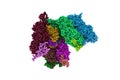Epstein-Barr virus, C5 penton vertex, CATC absent. Space-filling molecular model. 3d illustration Royalty Free Stock Photo