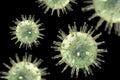 Epstein-Barr virus illustration Royalty Free Stock Photo