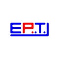 EPT letter logo creative design with vector graphic, EPT Royalty Free Stock Photo