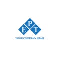 EPT letter logo design on white background. EPT creative initials letter logo concept. EPT letter design Royalty Free Stock Photo
