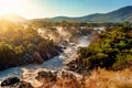 Epupa Falls on the Kunene River in Namibia Royalty Free Stock Photo