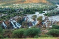 Epupa Falls on the Kunene River in Namibia Royalty Free Stock Photo