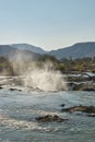 Epupa waterfalls in the Kunene region in northern namibia Royalty Free Stock Photo
